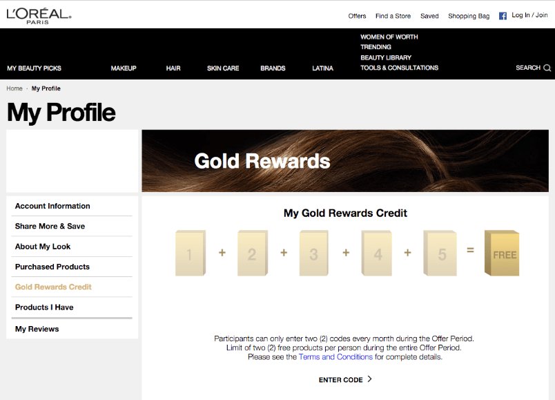personalized rewards based on shopping behaviour